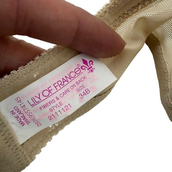 Lily of France Gel Touch Strapless Push-Up Bra 2111121 34B Barely Beige - Picture 6 of 7